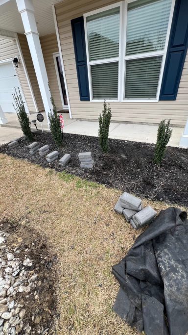 Before picture of landscaping 3